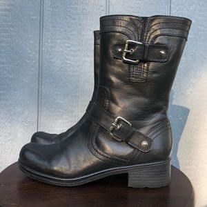 Guess Soshanna Leather Moto Boots
